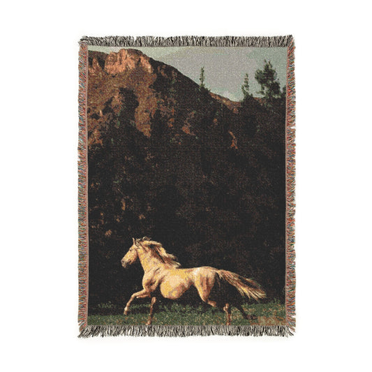Mountain Horse Woven Blanket