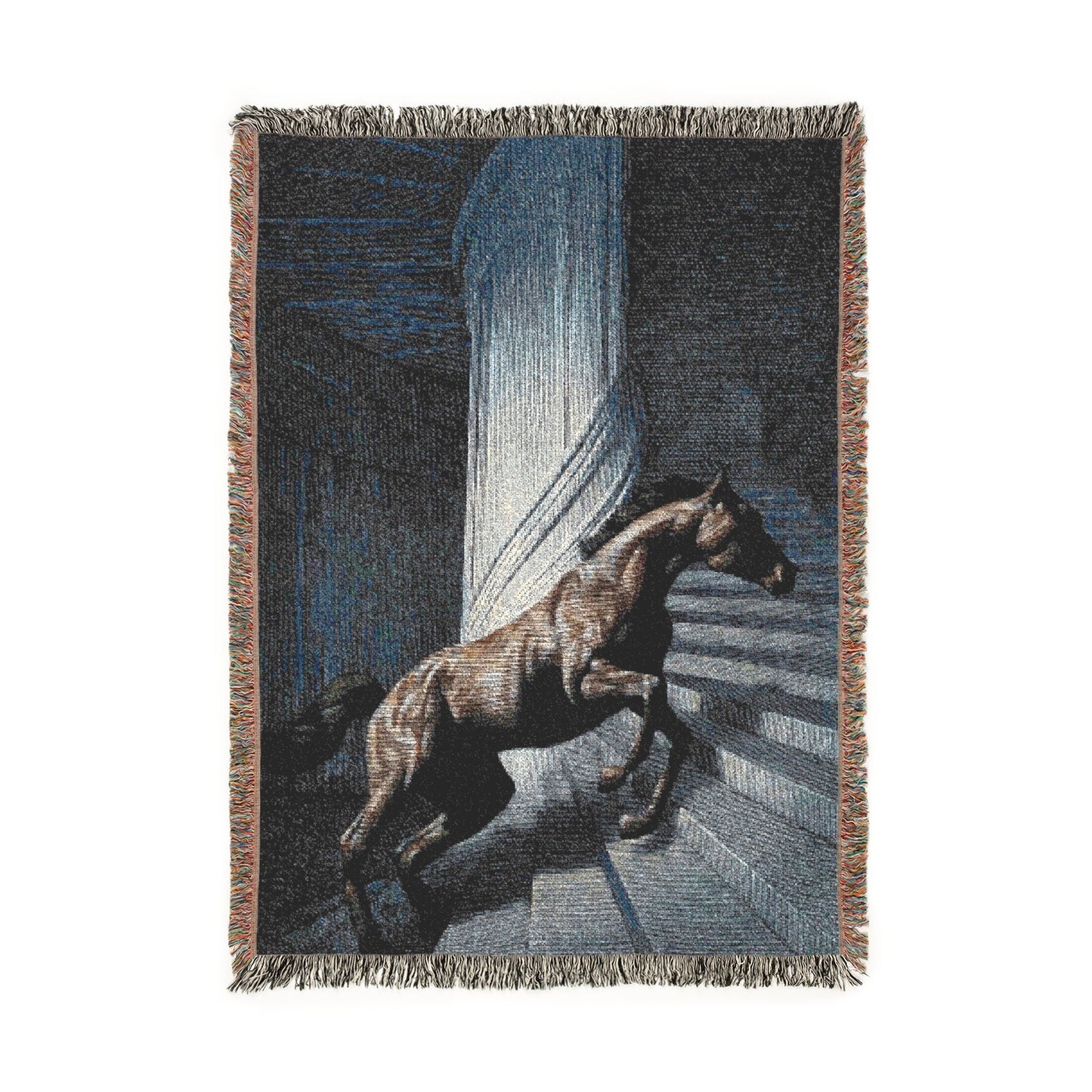 Dark Horse Woven Blanket