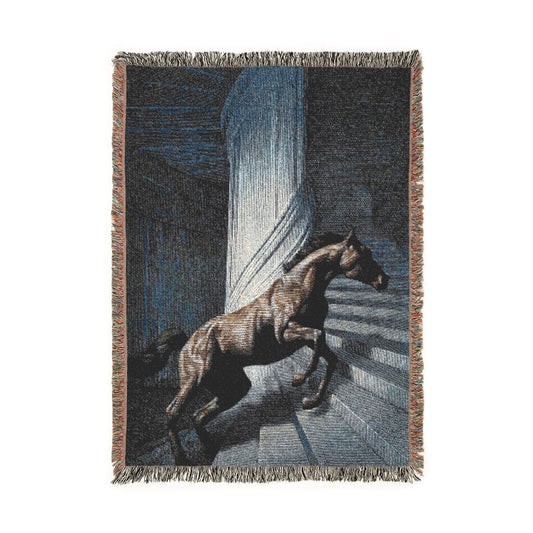 Dark Horse Woven Blanket